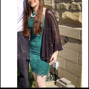 Gorgeous open back green dress